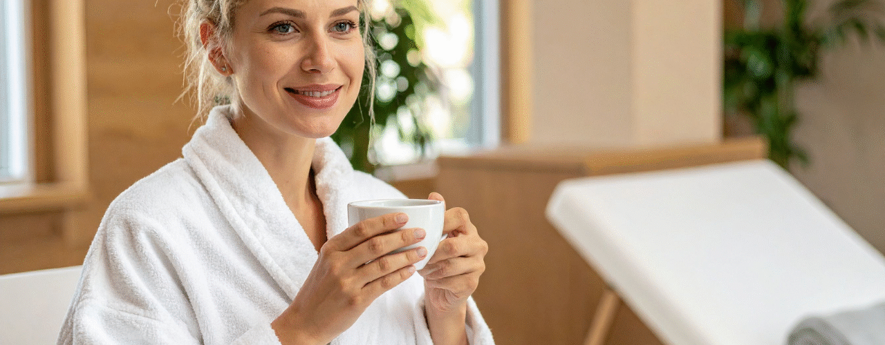 Degustando um delicioso cha 4